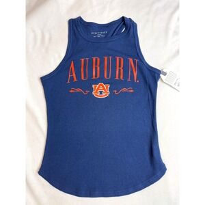 AUBURN Navy Women's Adrienne Tank Top Boxercraft Sz Small